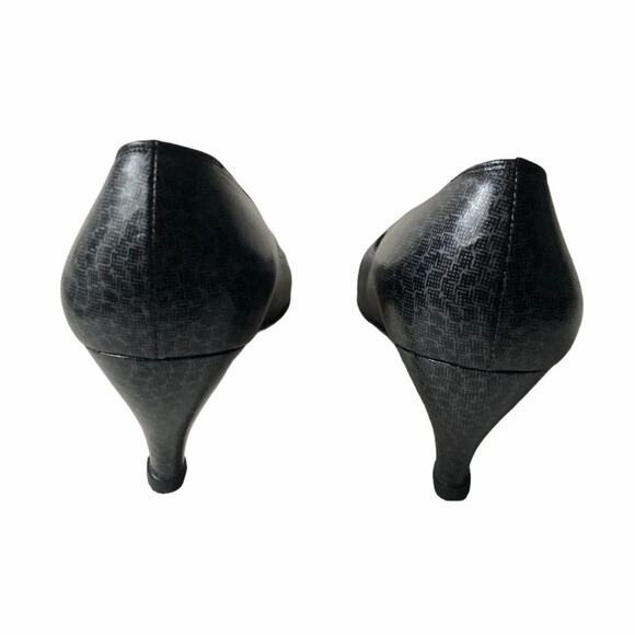 Salvatore Ferragamo Loredana Pump Black Gray 9 VTG - Picture 15 of 15